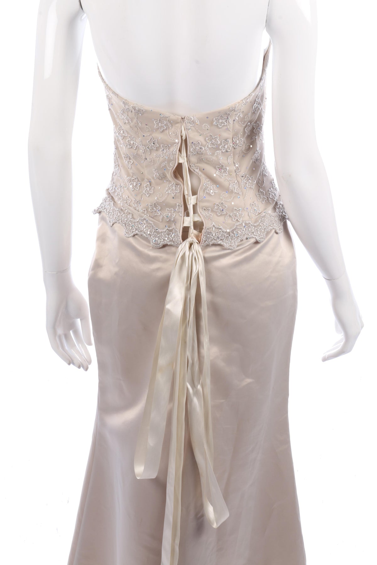 Scott McClintock cream  ball gown size 10 - Ava & Iva