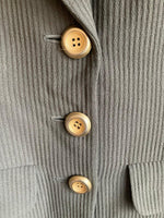 Yves Saint Laurent Wool Khaki Green Long Sleeved Jacket UK Size 12 - Ava & Iva