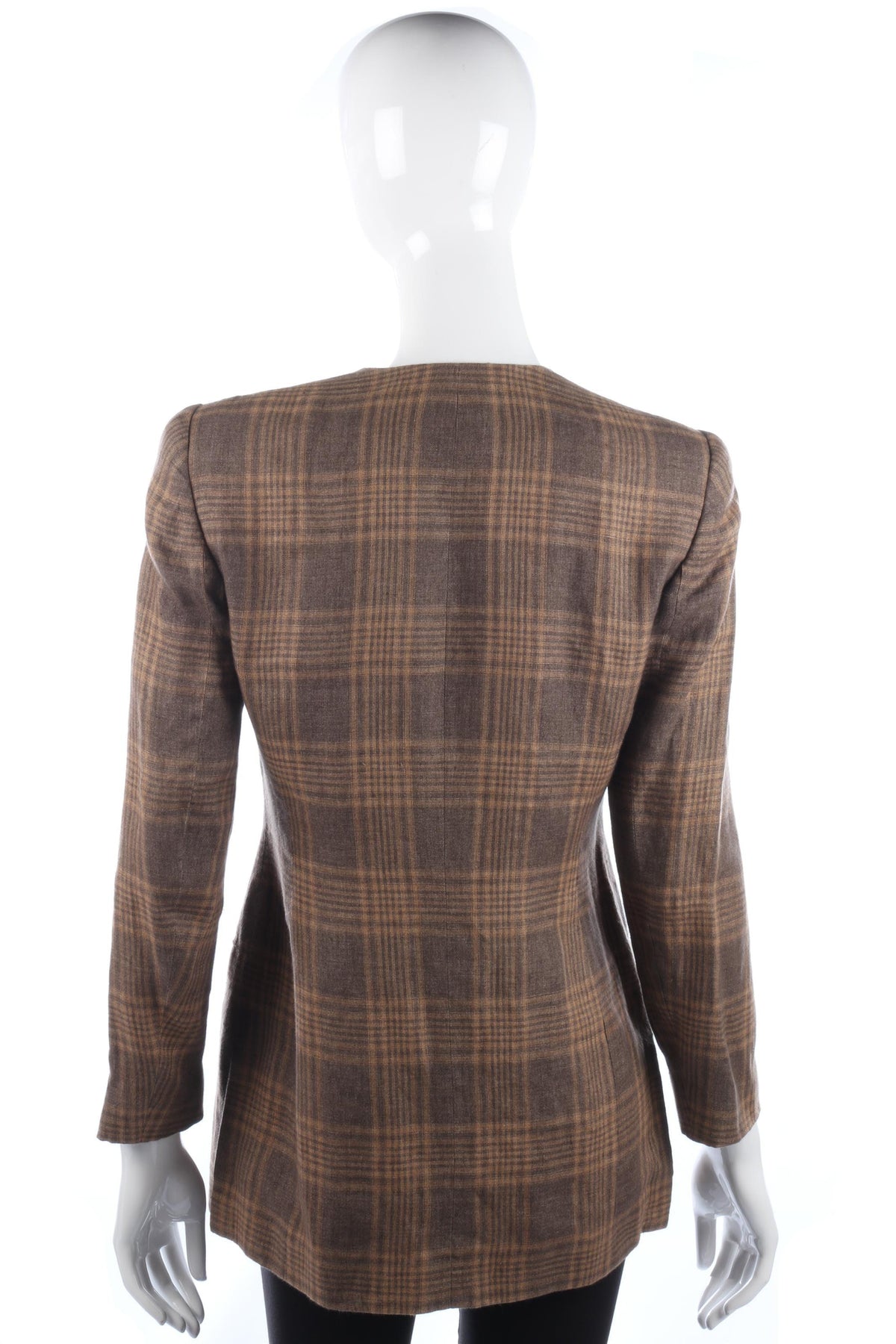 Episode Long Jacket Linen Brown Size 10/12 - Ava & Iva