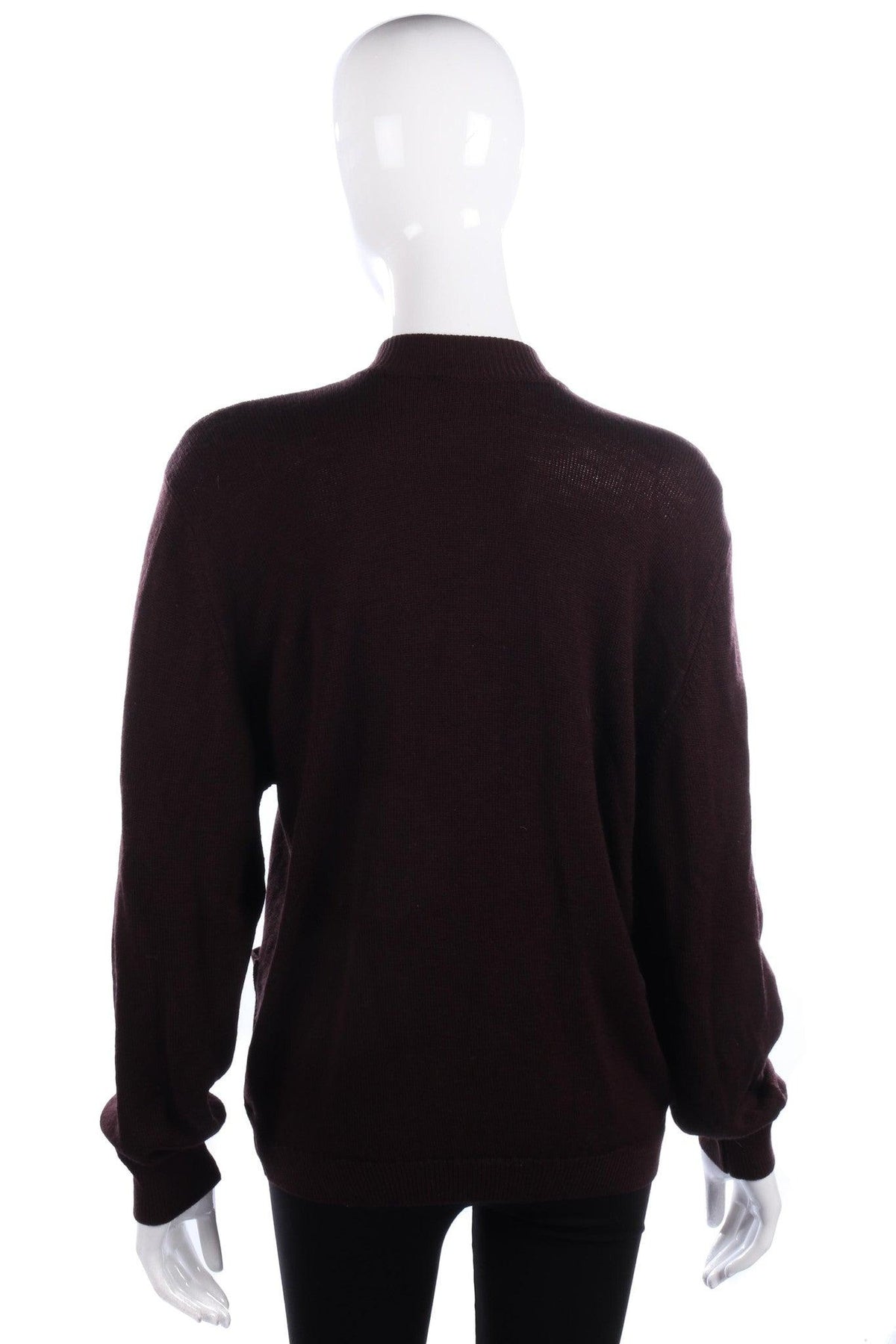 Straven of Scotland Pure Wool Cardigan Brown with Gold Buttons. UK10 - Ava & Iva