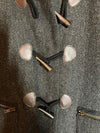 Nice Things Wool Grey Herringbone Long Sleeved Coat UK Size 8 - Ava & Iva