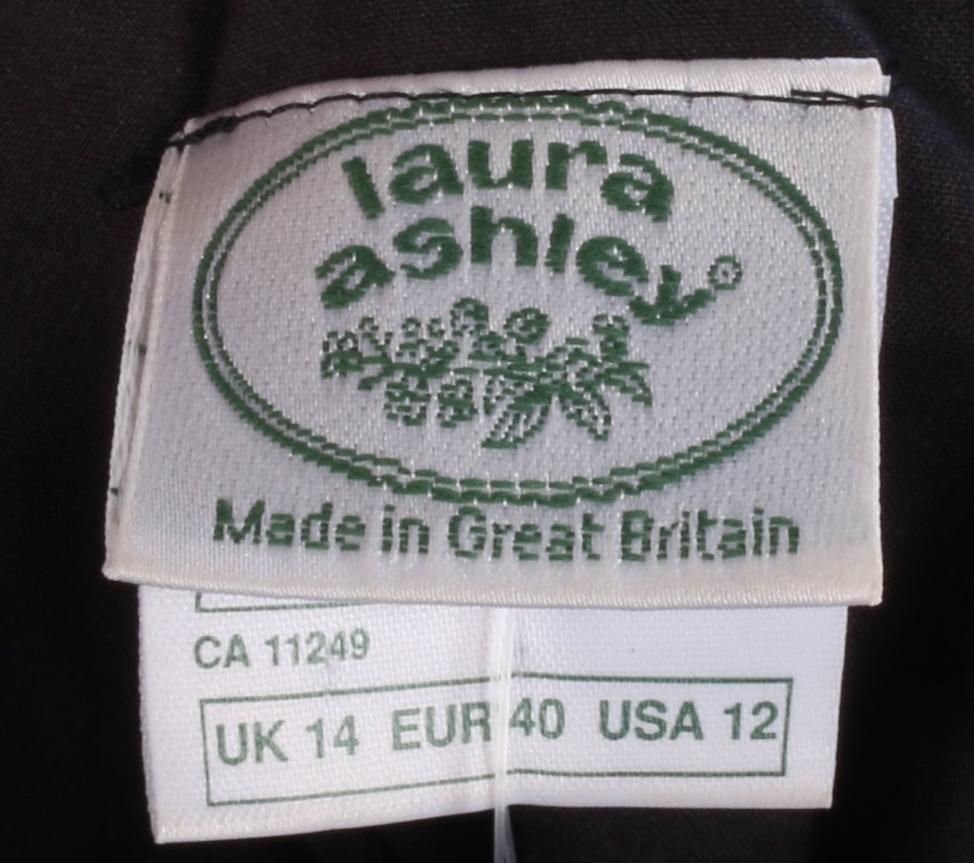 Vintage Laura Ashley fine cotton strapless dress size 14 - Ava & Iva