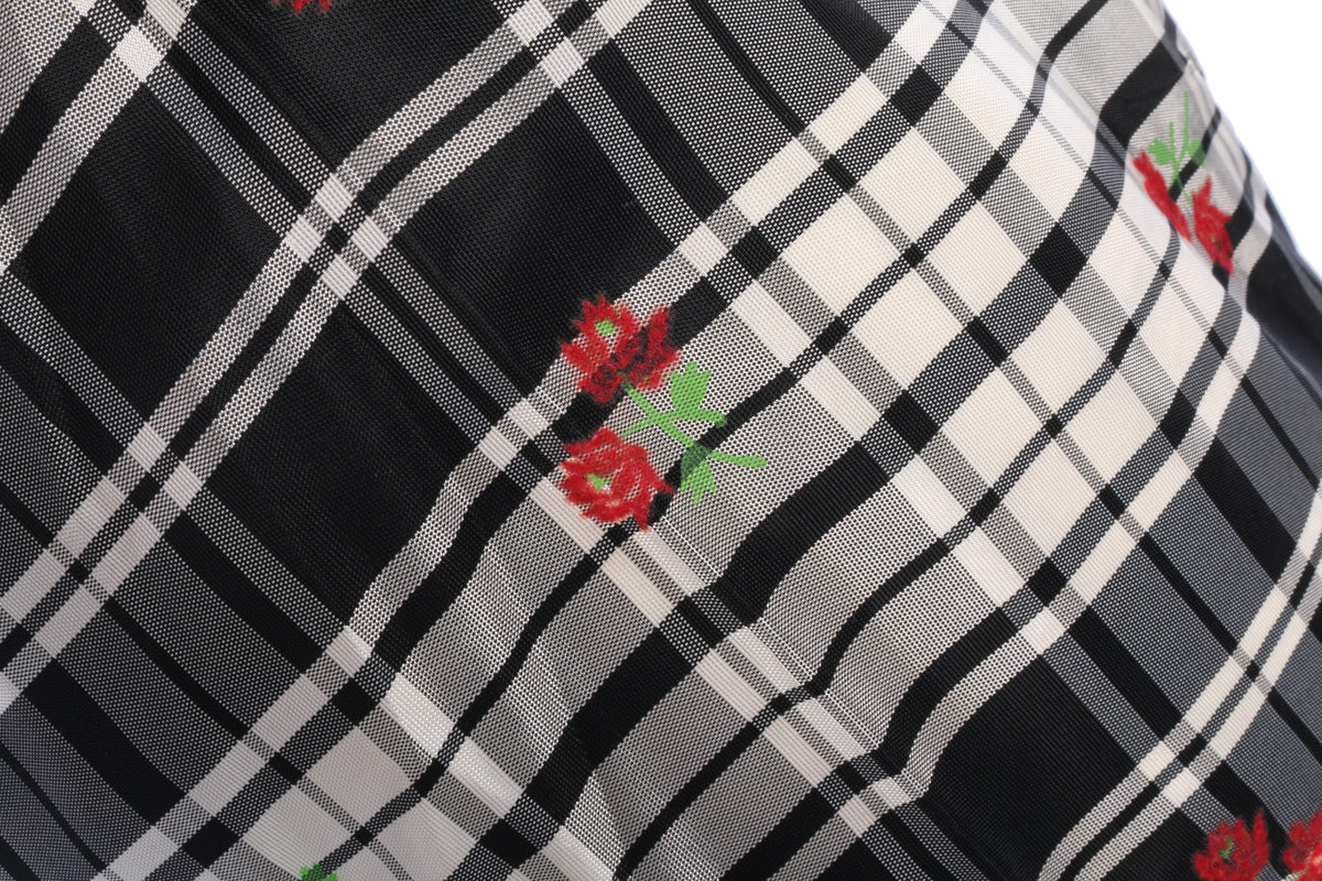 Vintage 1960's Dolly Rockers black and white checked skirt size S - Ava & Iva