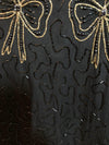 Tricoville Silk Black Beaded Jacket UK Size S/M - Ava & Iva