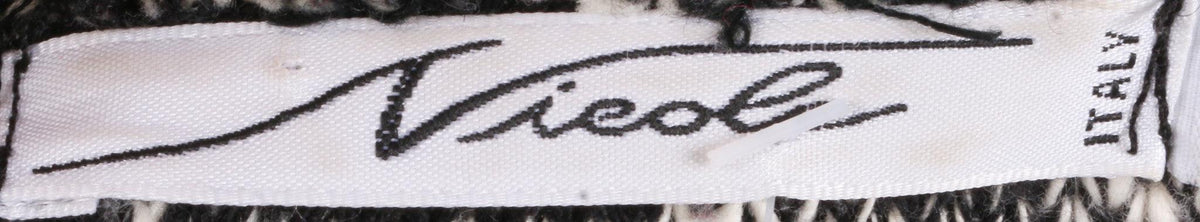 Black and grey woven cardigan size S label