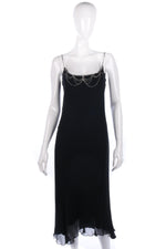 Gina Bacconi simple black dress, size M - Ava & Iva