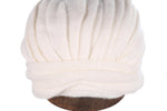 Marida Vintage White Wool Turban Style Hat 57cm - Ava & Iva