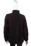 Harris Wilson dark brown winter jumper size 14/16 back