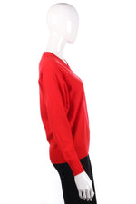 Lyle and Scott red jumper size 10/12 side