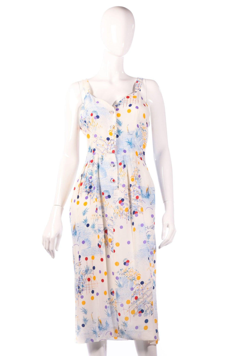 Veronica multi coloured polkadot dress