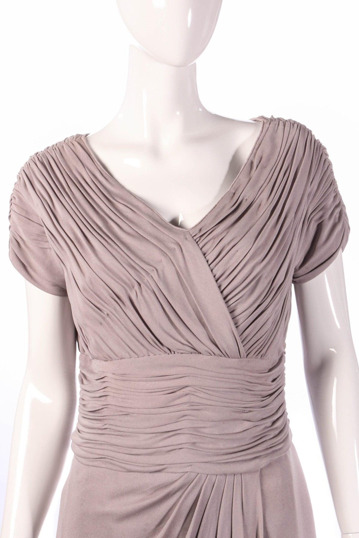 Light grey formal dress  detail