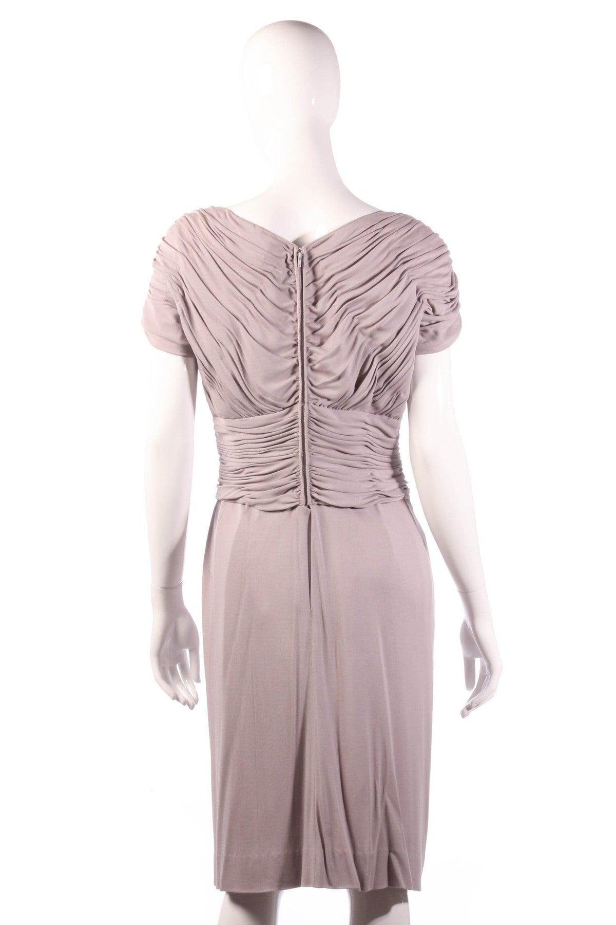 Light grey formal dress  back