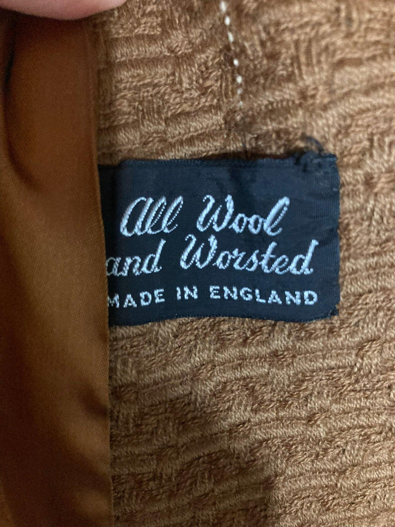 Vintage Wool Caramel Long Sleeved Coat UK Size 16 - Ava & Iva
