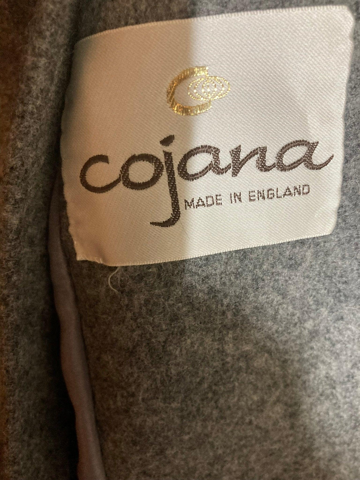 Cojana Wool Grey Embroidered Long Sleeved Coat UK Size 16. - Ava & Iva