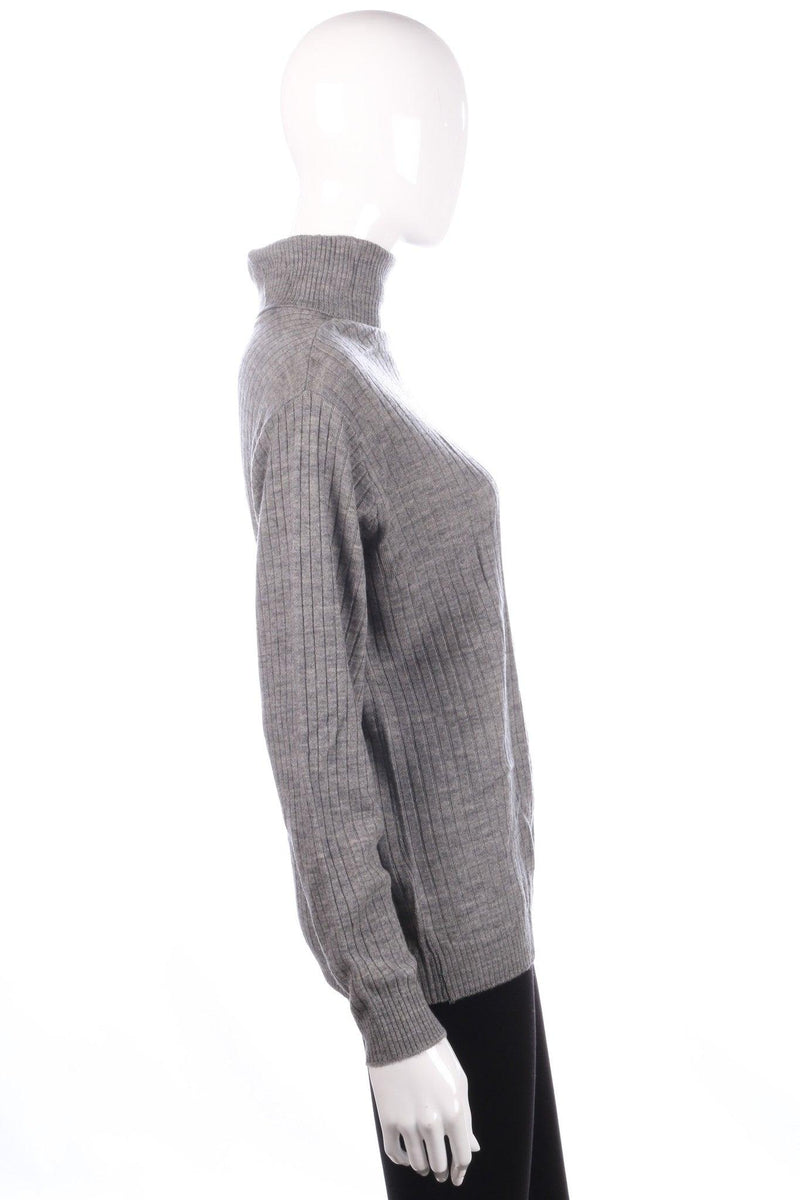 Wolsey grey roll neck jumper size 12/14 side