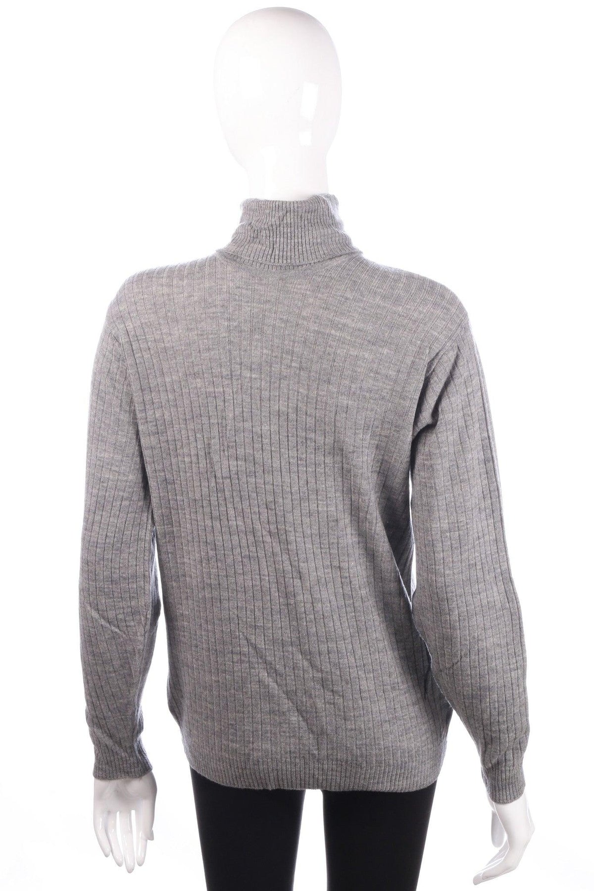 Wolsey grey roll neck jumper size 12/14 back