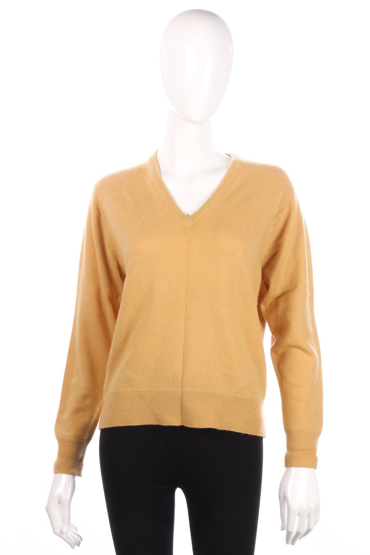 Kintyre yellow v neck jumper size 12/14