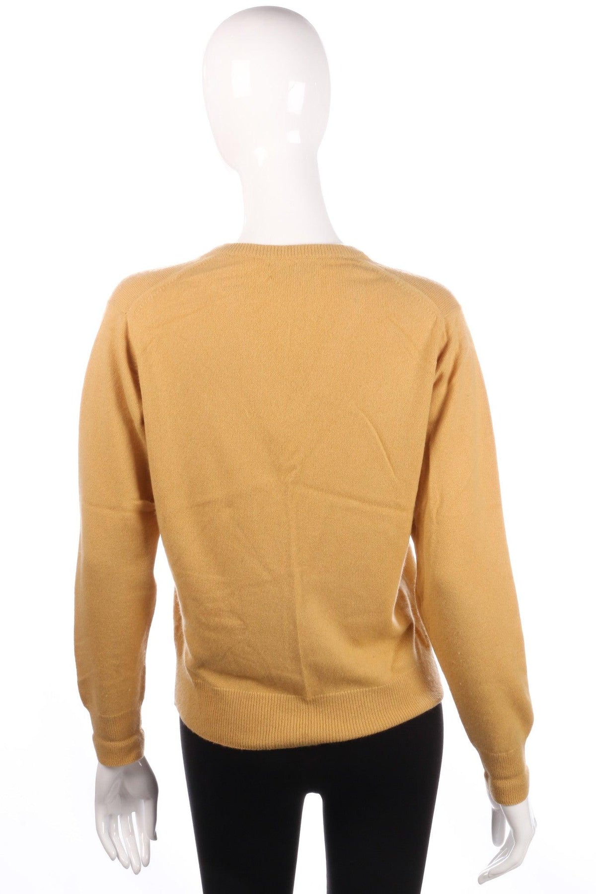Kintyre yellow v neck jumper size 12/14 back