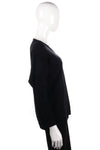 Black jumper with beaded neckline size S side