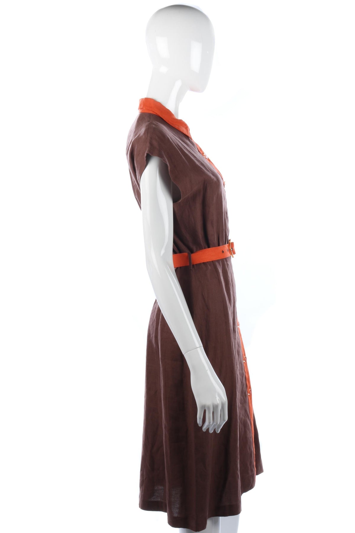 Fabulous vintage linen 1970's dress size S - Ava & Iva