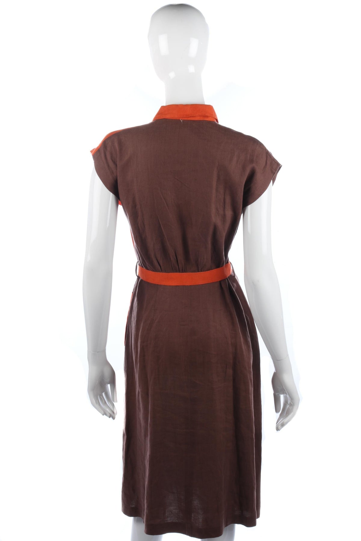 Fabulous vintage linen 1970's dress size S - Ava & Iva