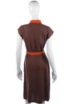 Fabulous vintage linen 1970's dress size S - Ava & Iva