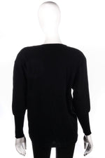 Black jumper with beaded neckline size S back