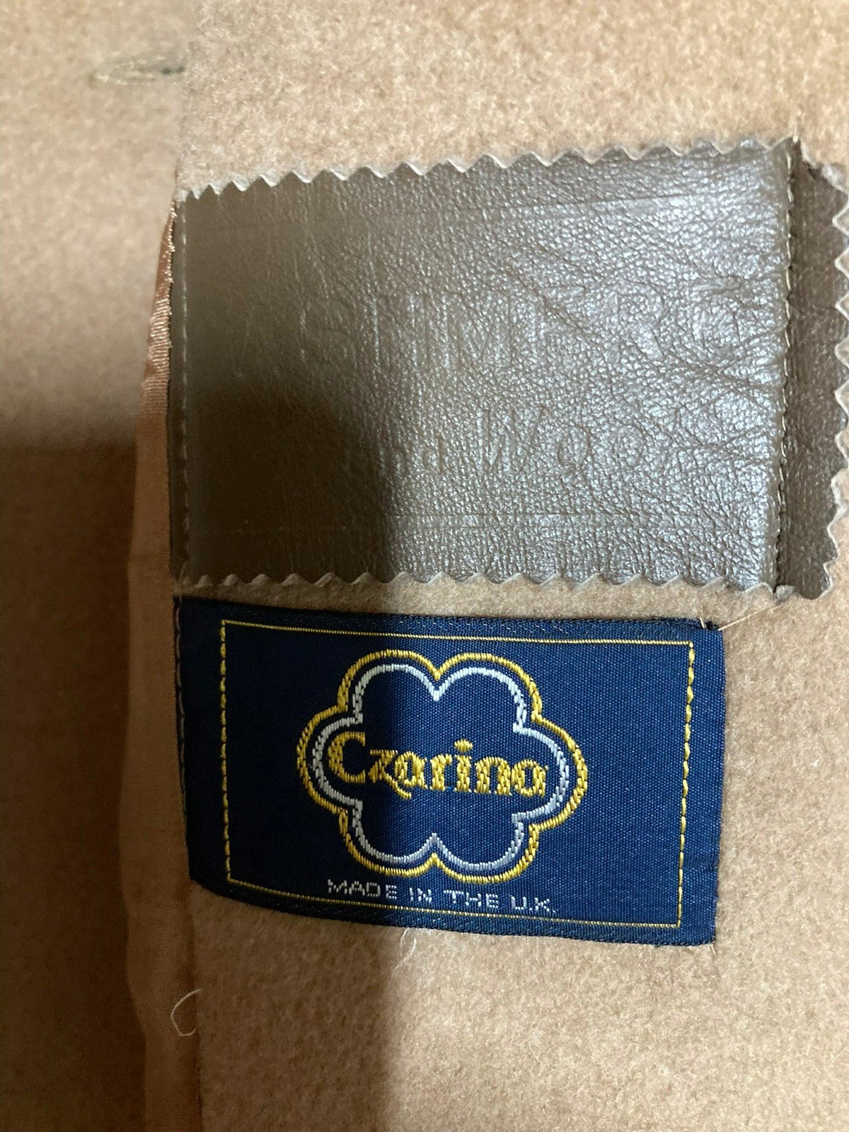 Czarina Cashmere Wool Blend Camel Long Sleeved Coat UK Size 14 - Ava & Iva