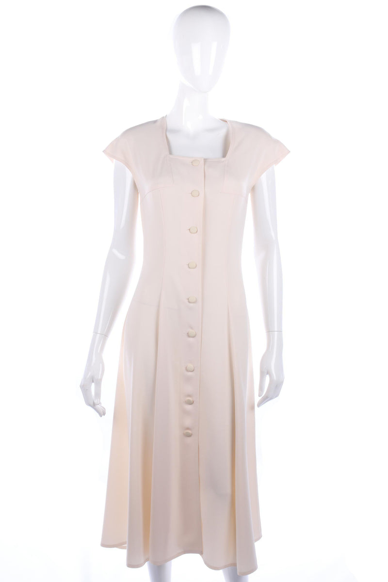 Weill Long Sleeveless Dress Cream Size Eur 38 UK 10. Stunning - Ava & Iva