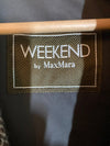 MaxMara Wool Brown & Cream Long Sleeved Coat UK Size 14 - Ava & Iva