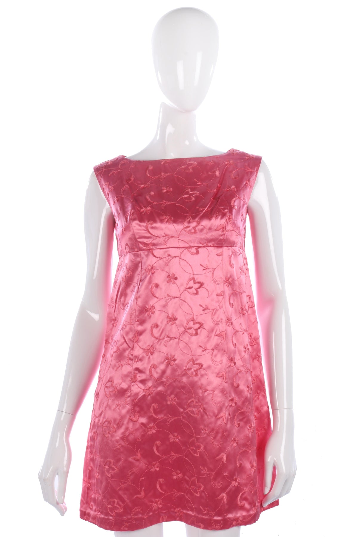 1960s pink embroidered mini dress size S - Ava & Iva