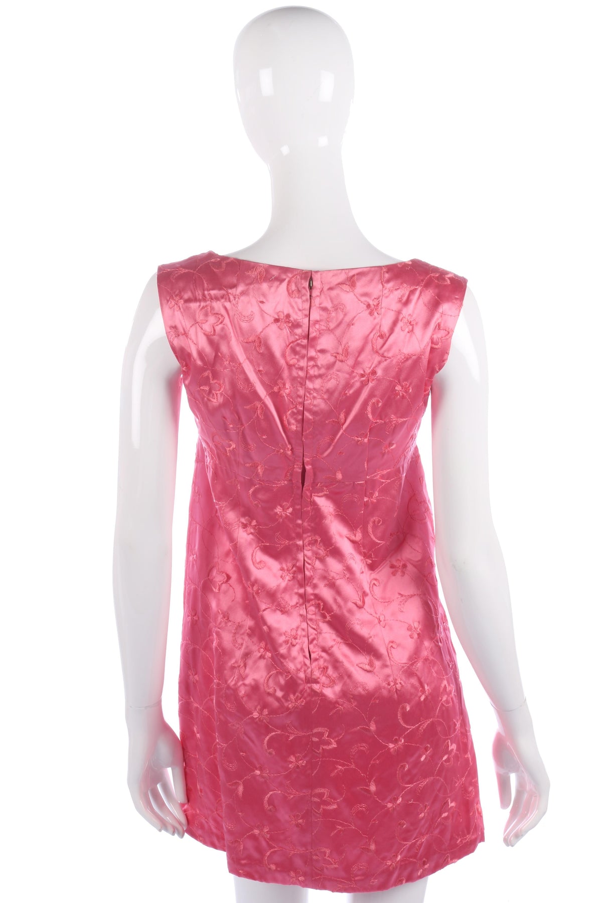 1960s pink embroidered mini dress size S - Ava & Iva
