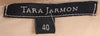 Tara Jarmon silk cream and brown dress size 12 - Ava & Iva