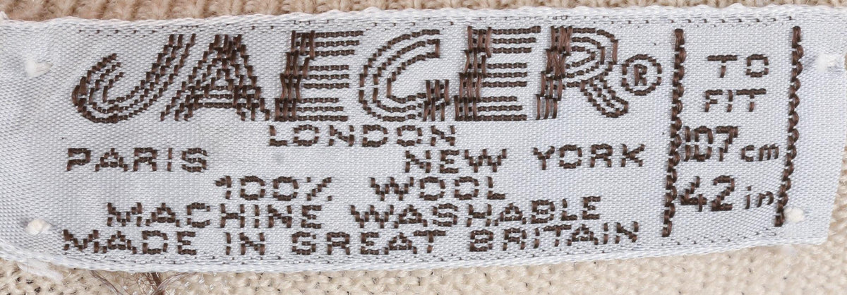 Jaeger light coloured jumper size M label