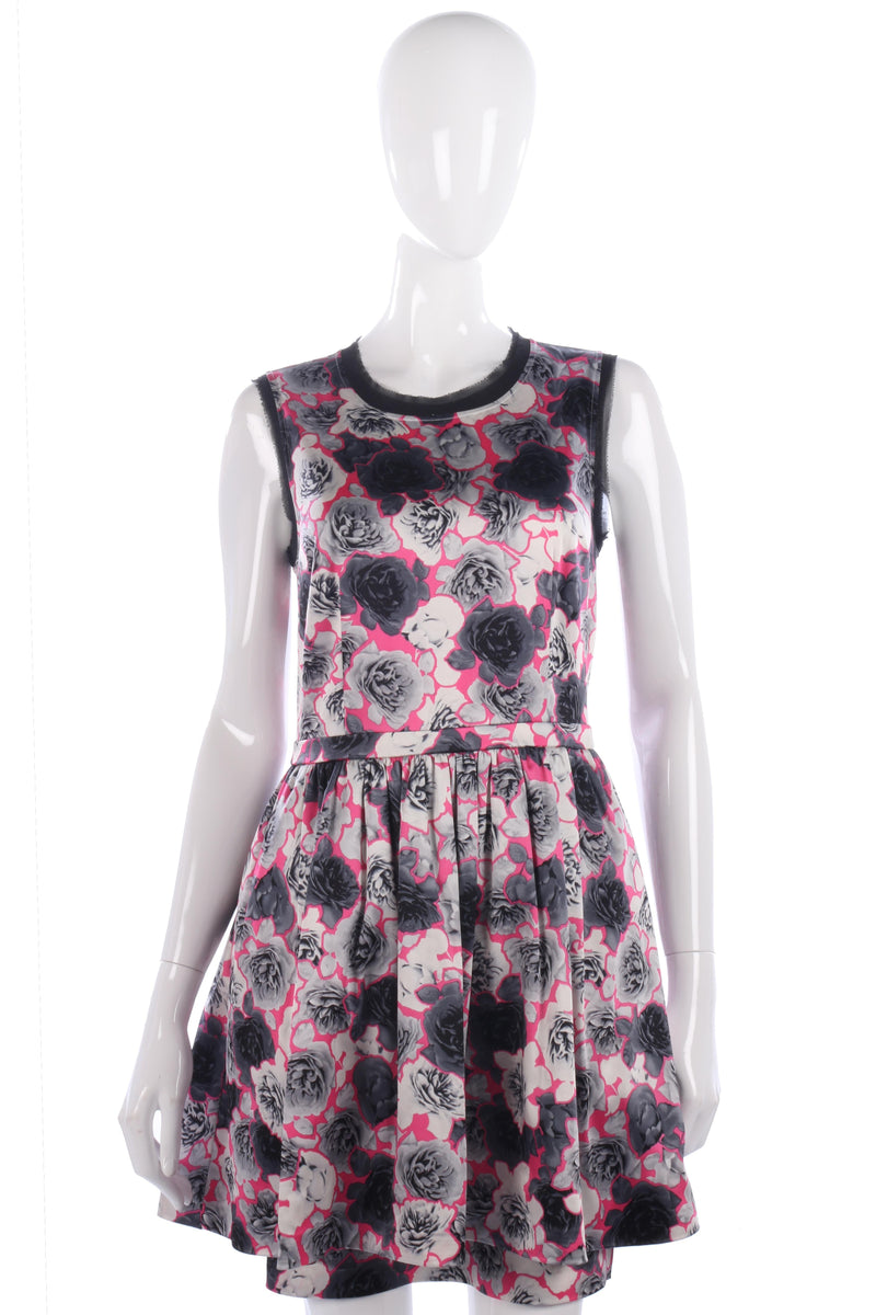 Juicy Couture grey and pink floral dress size 8 - Ava & Iva