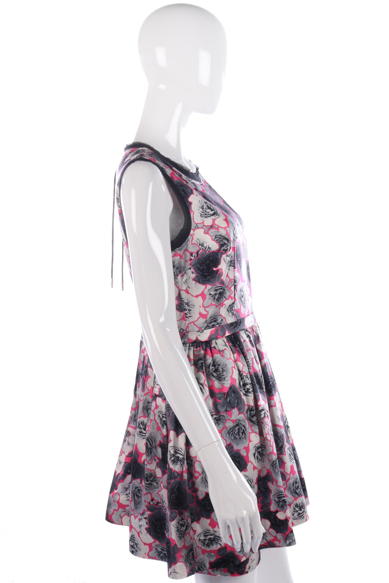 Juicy Couture grey and pink floral dress size 8 - Ava & Iva
