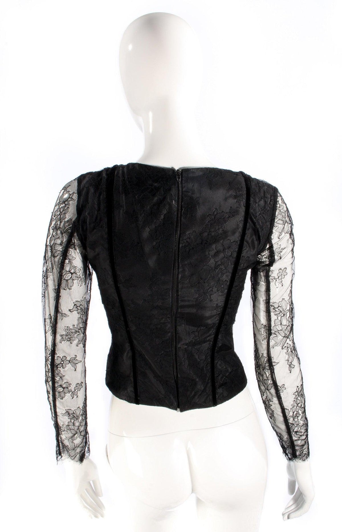 Le Garage Corset Top Black Lace Size 6 - Ava & Iva