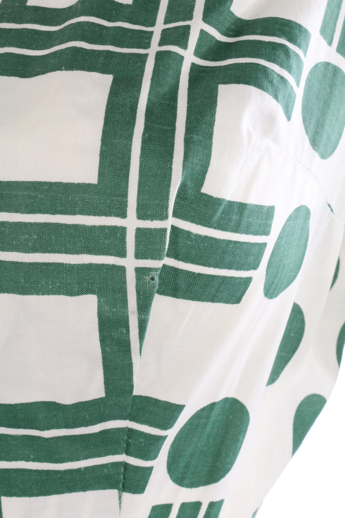 Cotton vintage 1950/s green and white dress size 10 - Ava & Iva
