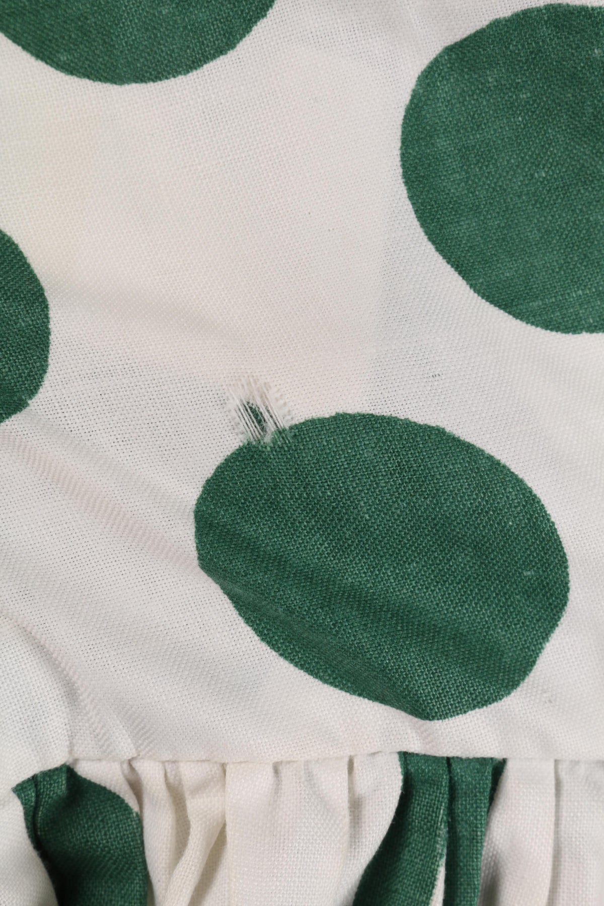 Cotton vintage 1950/s green and white dress size 10 - Ava & Iva