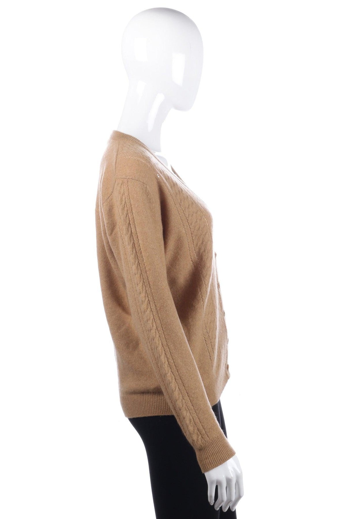 Jaeger brown cardigan size 12/14 side