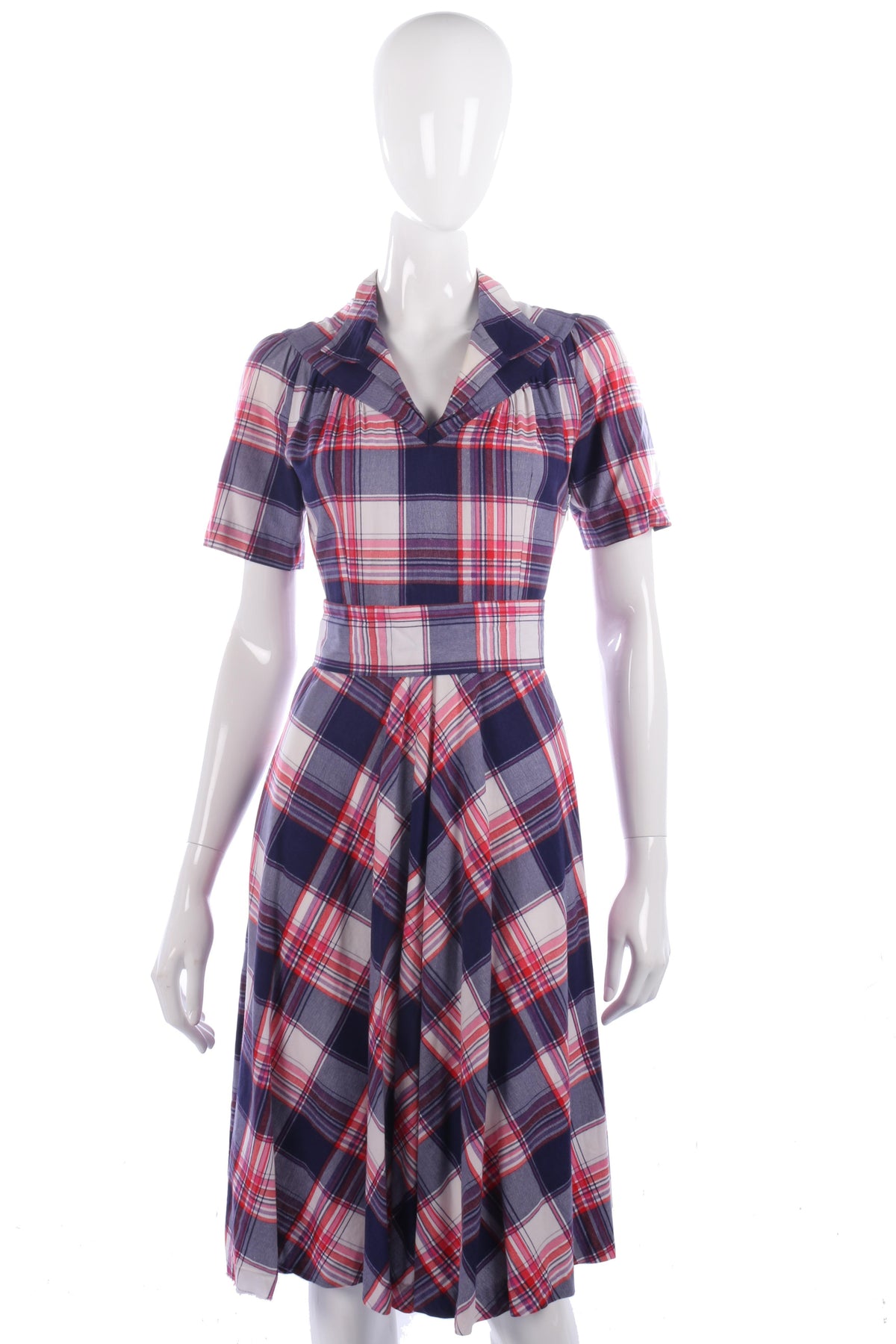 Vintage 1970's checked dress size 10 - Ava & Iva