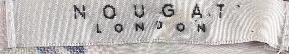 Nougat silk chiffon summer green dress size S - Ava & Iva