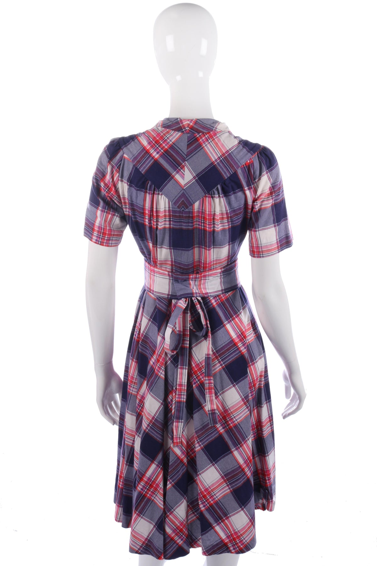 Vintage 1970's checked dress size 10 - Ava & Iva