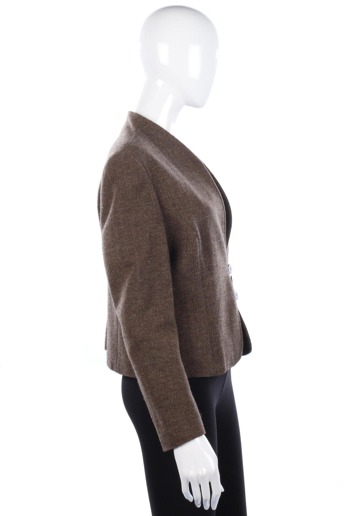 Cotswold Woollen Weavers Tailored Jacket Brown UK Size 14 - Ava & Iva