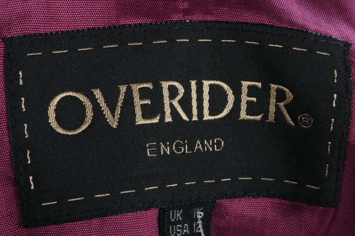 Overider Jacket Purple Check wool Mix Uk Size 16 - Ava & Iva