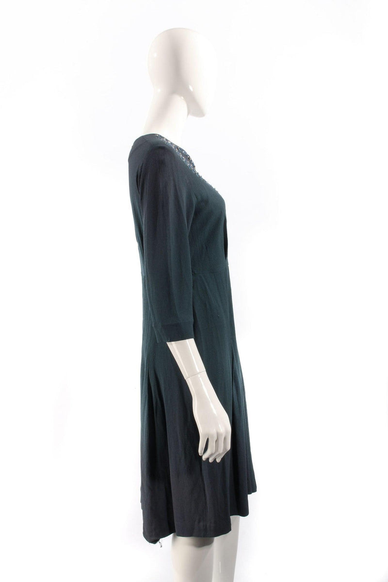 Vintage  grossmark 1940's dress navy blue - Ava & Iva