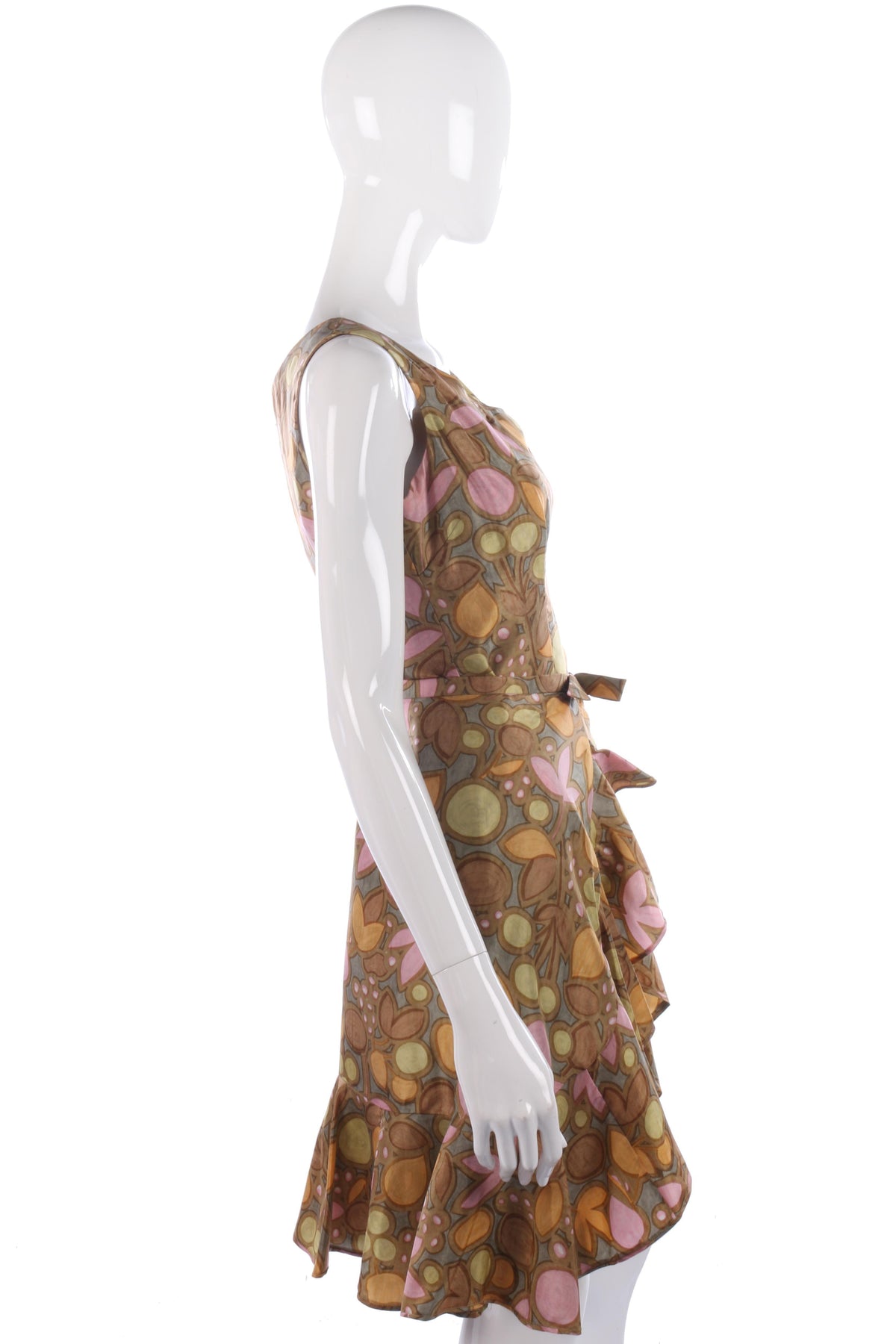 Fabulous 1950's silk floral dress with detachable skirt - Ava & Iva