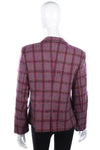 Overider Jacket Purple Check wool Mix Uk Size 16 - Ava & Iva