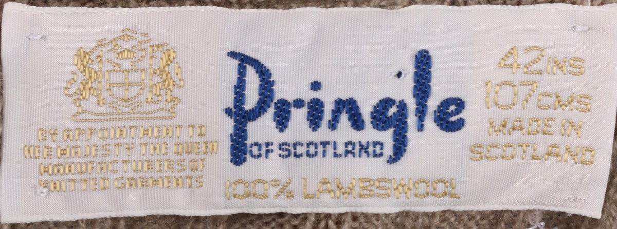Pringle jumper size M label