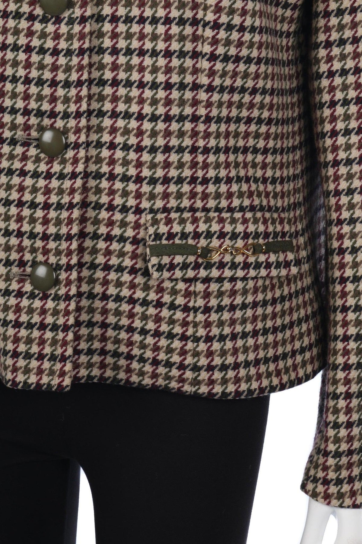 Fabulous Aquascutum Jacket Brown Tones Check Size 12 - Ava & Iva